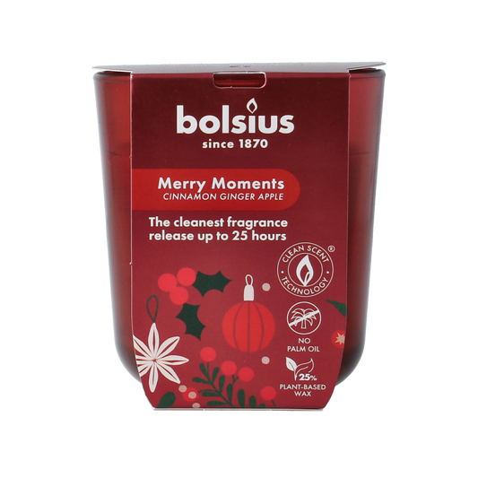 Bolsius Geurglas 80/73 true glow merry moments 1.00 Stuks