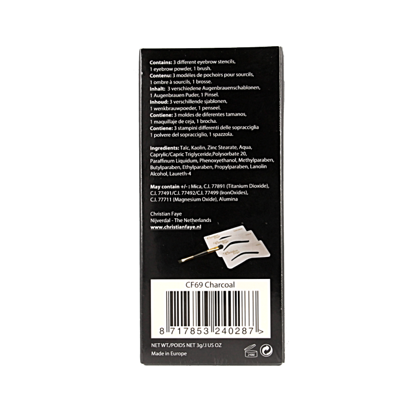 Christian Faye Eyebrow charcoal 3 Gram