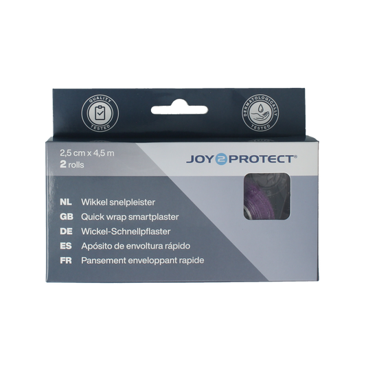 Joy2protect Snelpleisters lila 2.5cm x 4.5m 2.00 Rol