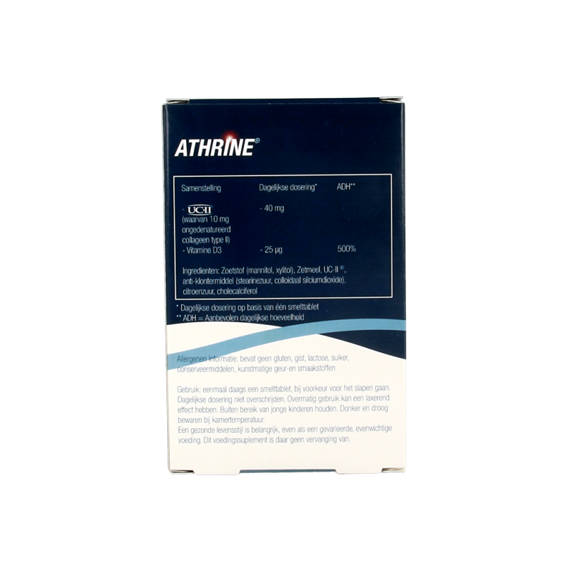 Athrine UC-II en Vitamine D3 90 Tabletten