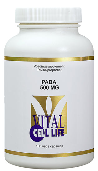 Vital Cell Life PABA 500mg 100 Vegetarische capsules