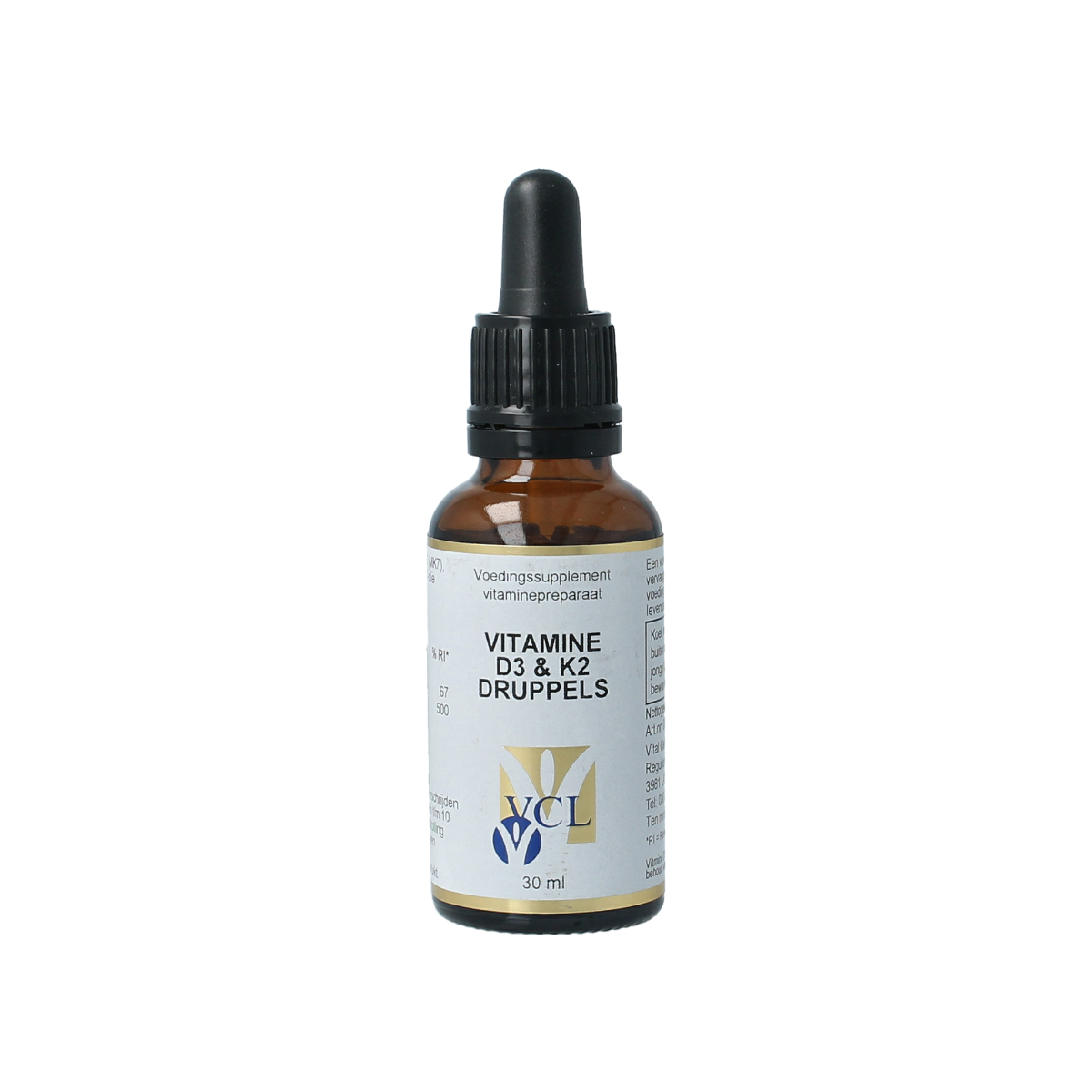 Vital Cell Life Vitamine D3 & K2 druppels 30.00 Milliliter