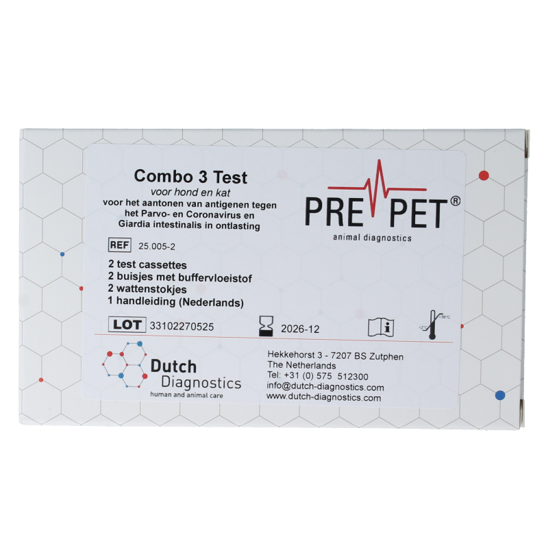 Testjezelf.nu Parvo corona giardia test kat/hond 2 Stuks