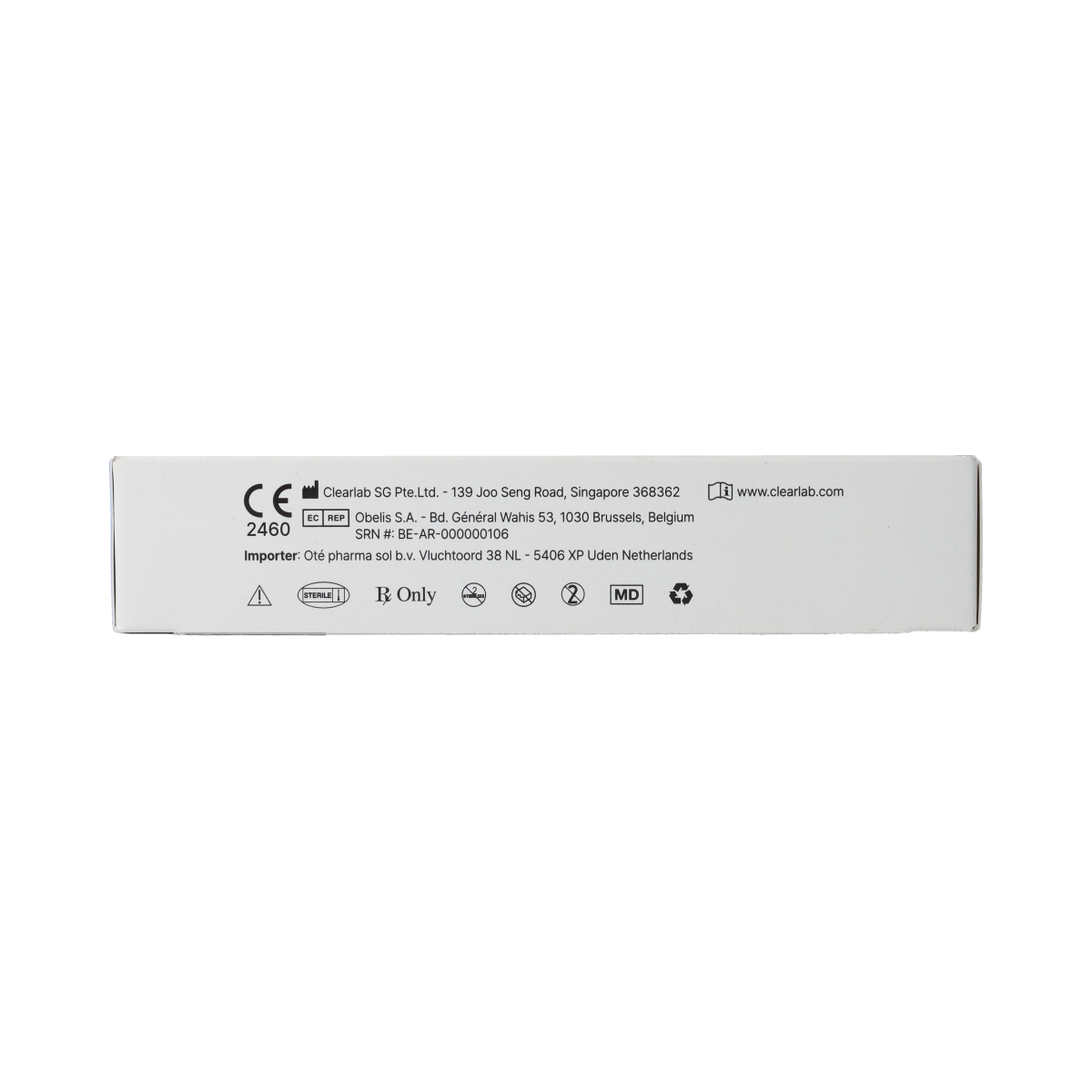 Eyefresh Daglenzen -5.25 optiek contact lenses, 30 pack, close-up of lenses in blister pack with branding and product details