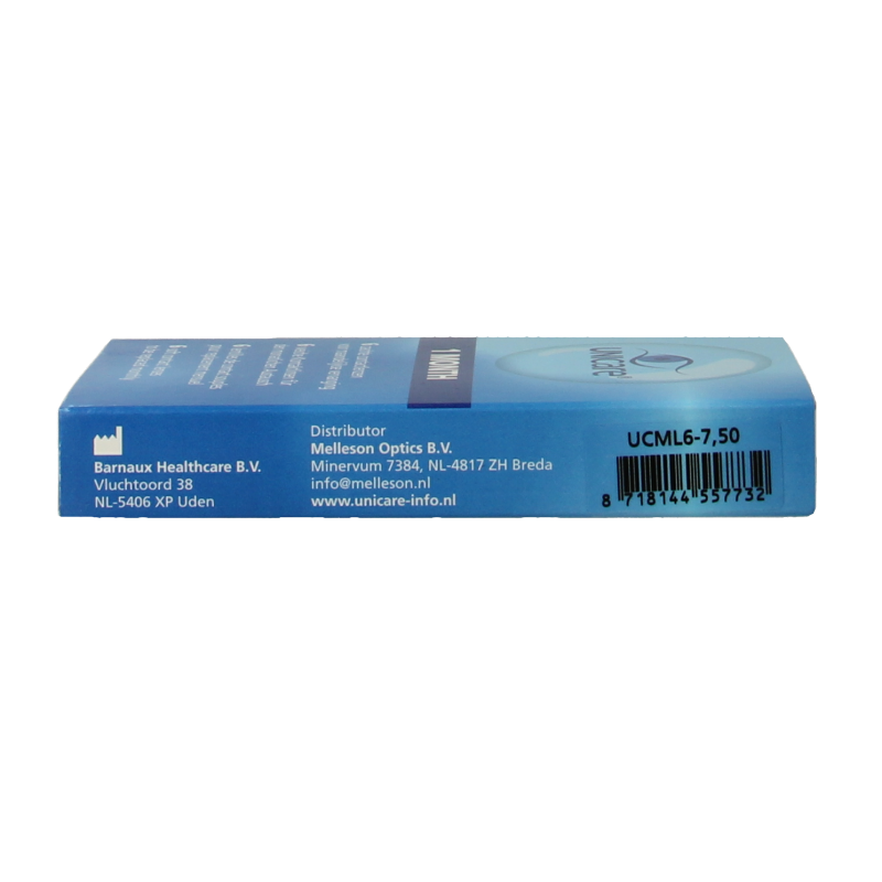 Unicare Maandlenzen -7.50 6 Stuks