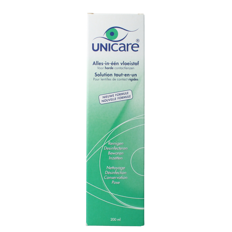 Unicare Alles-in-een vloeistof harde lenzen 200 Milliliter