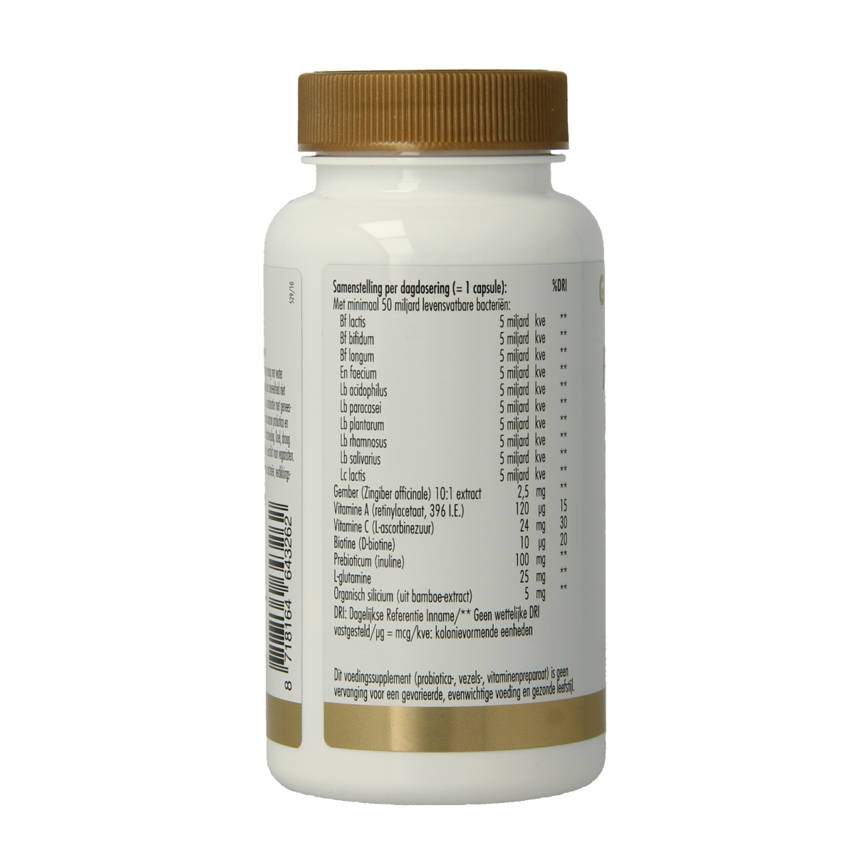Golden Naturals Probiotica 50 miljard 30.00 Vegetarische capsules