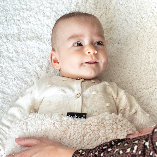 KipKep Woller warmtekussen in teddy fabric, regular size, soft and cozy heating cushion for comfort.