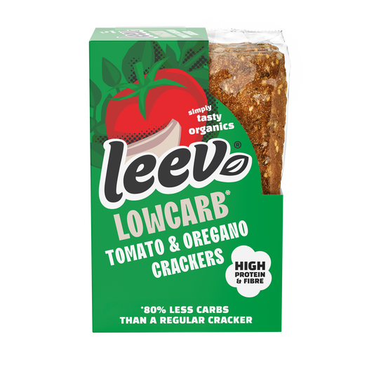 Leev Bio lowcarb crackers tomaat & oregano 6.00 Stuks