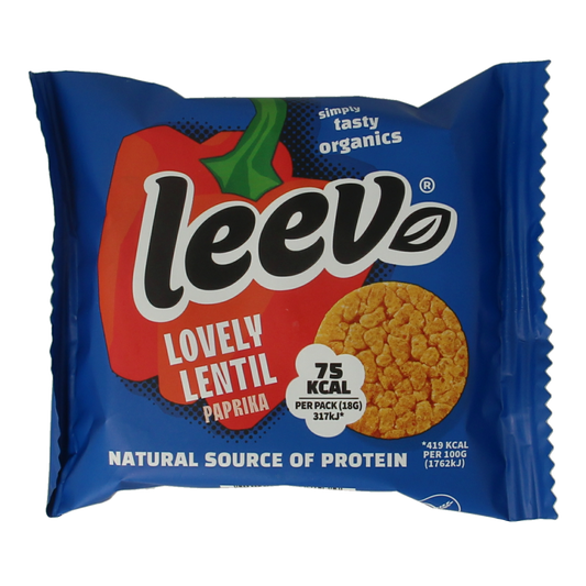Leev Lovely lentil cakes paprika bio 18.00 Gram