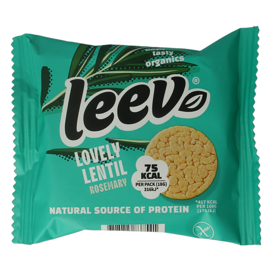 Leev Lovely lentil cakes rosemary bio 18.00 Gram