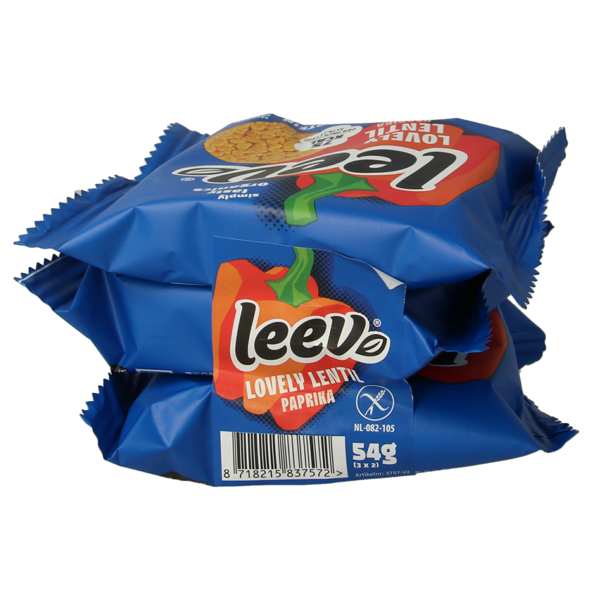Leev Lovely lentil cakes paprika bio 54.00 Gram