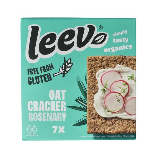 Leev Havercracker rozemarijn free from gluten bio 100 Gram