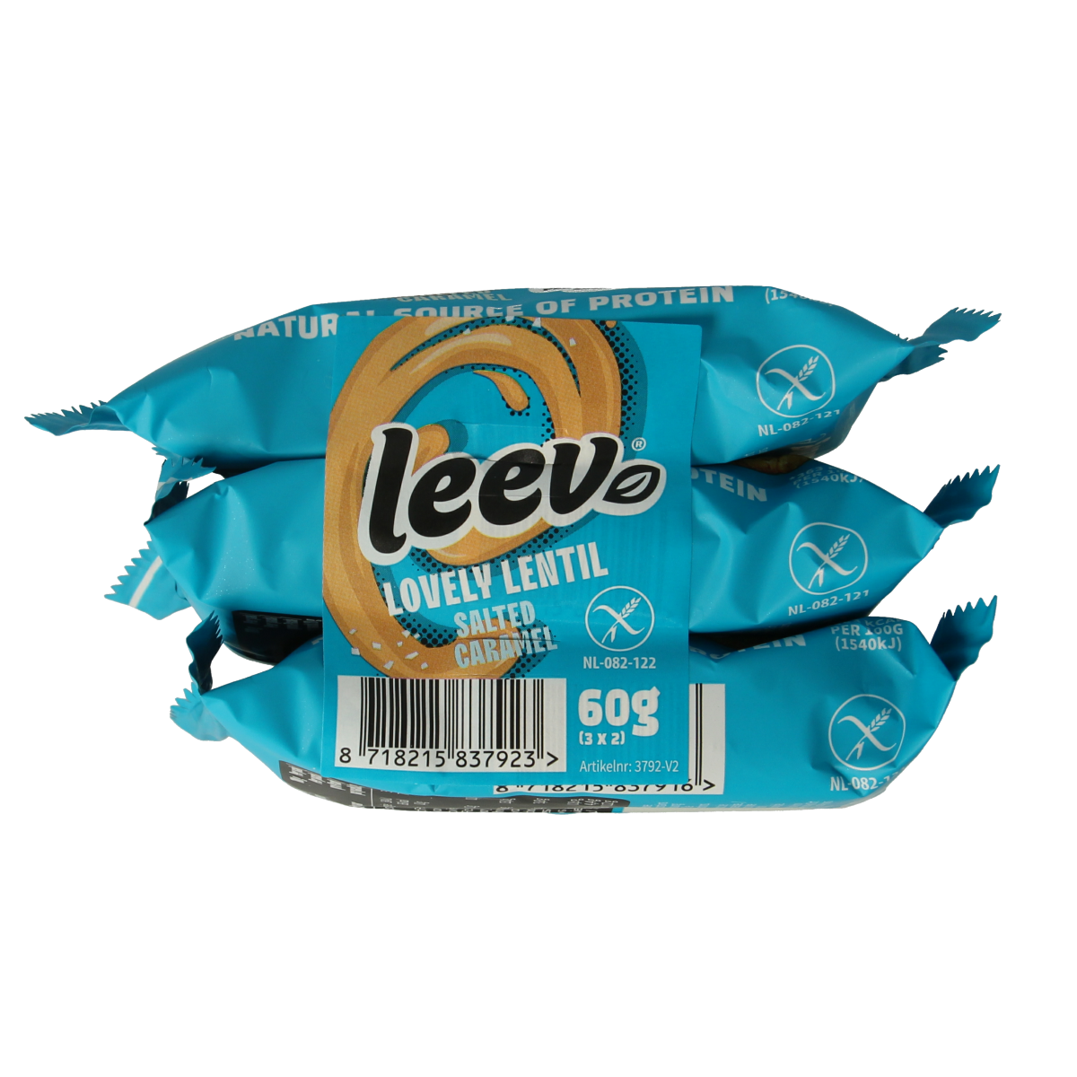 Leev Lovely lentil cakes caramel bio 60.00 Gram