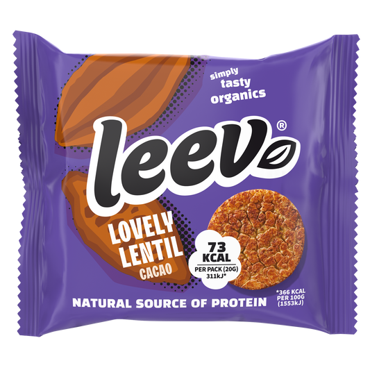 Leev Lovely lentil cakes cacao bio 20.00 Gram
