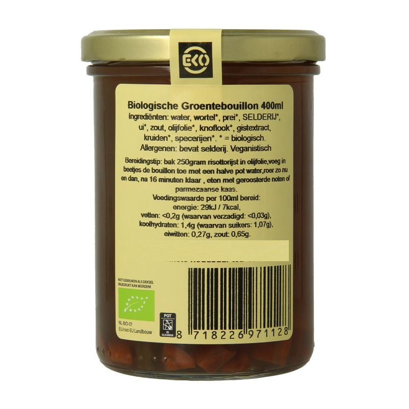Kleinstesoepfabriek Groentebouillon bio 400 Milliliter