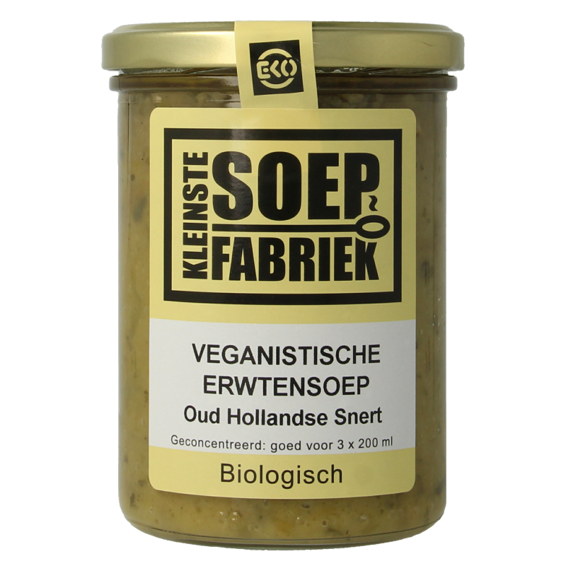 Kleinstesoepfabriek Erwtensoep/snert veganistisch bio 400 Milliliter