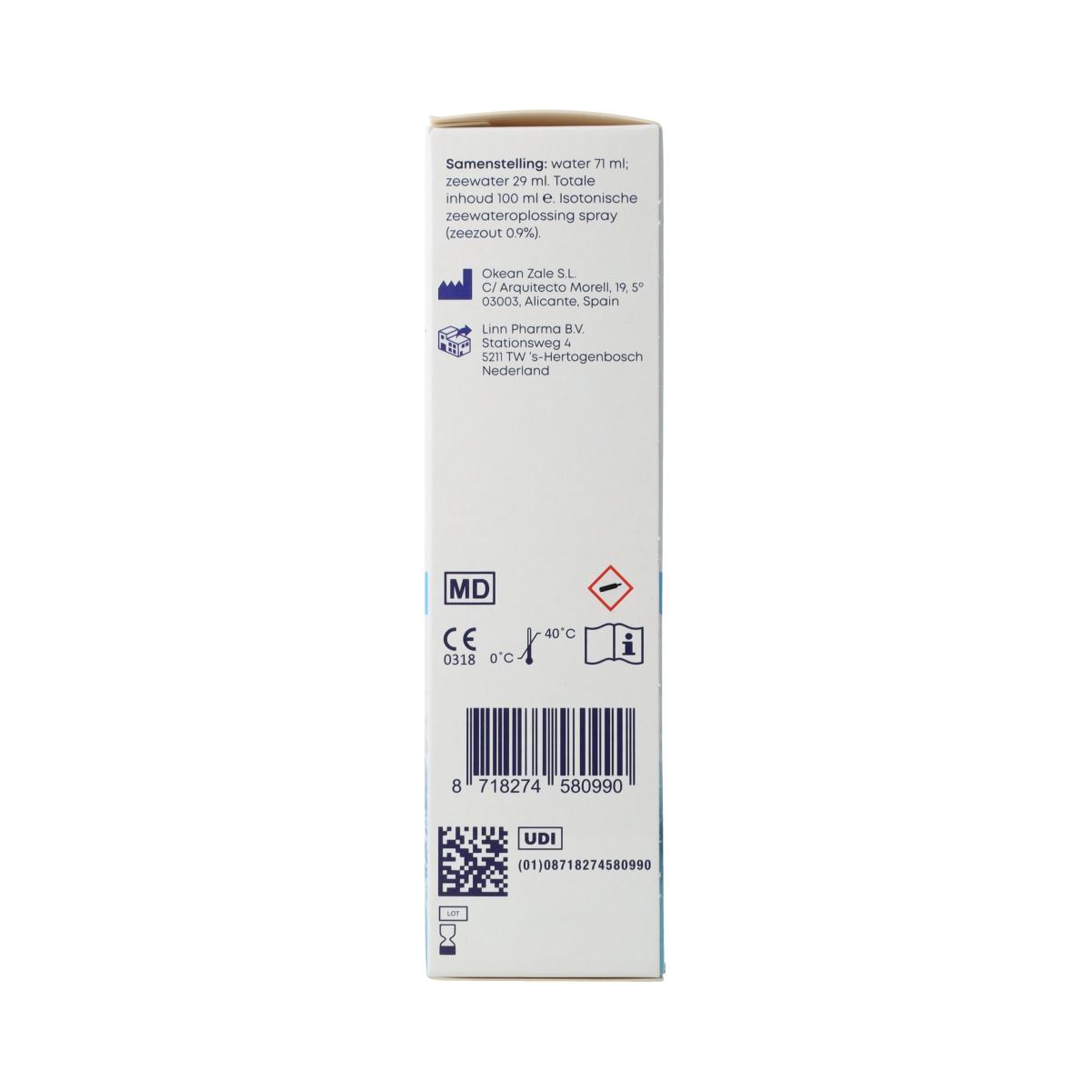 Linn Neusspoelingsspray zeewater 100.00 Milliliter