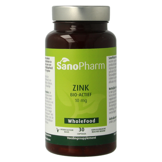 SanoPharm Zink  wholefood 30.00 Capsules