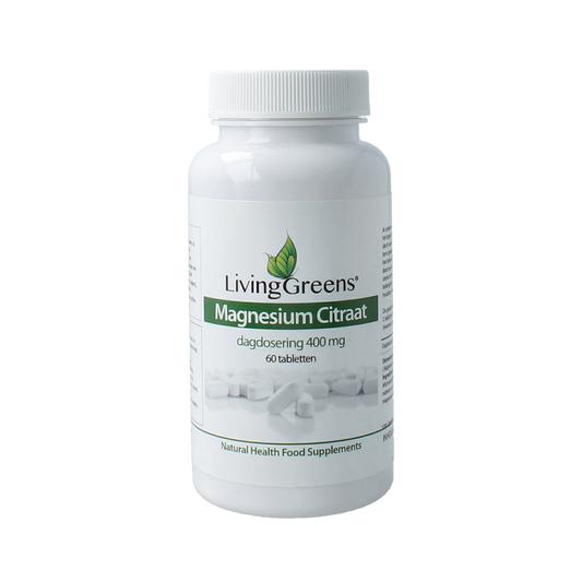 Livinggreens Magnesium citraat 400mg 60.00 Tabletten