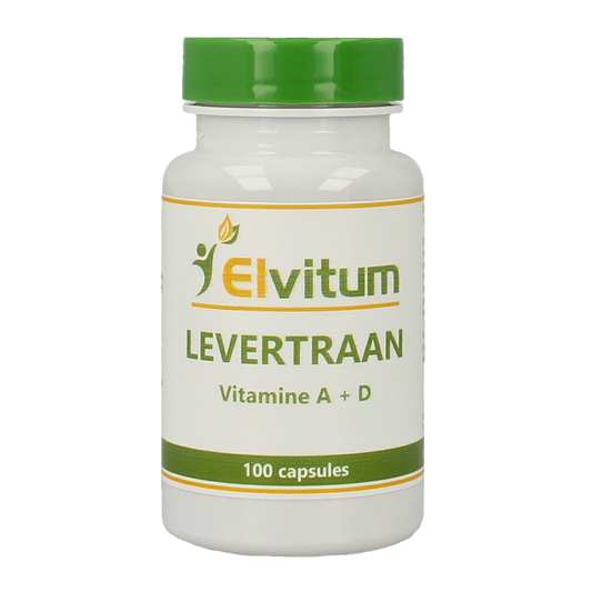 Elvitum  Levertraan A D3 100 Capsules