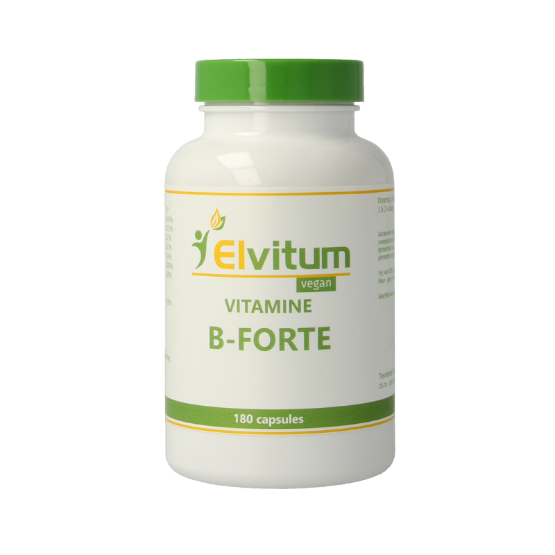 Elvitum  Vitamine B-forte gistvrij 180 Vegetarische capsules