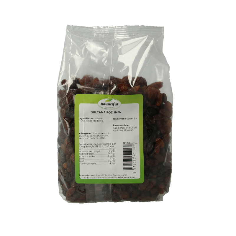 Bountiful Sultana rozijnen 500 Gram