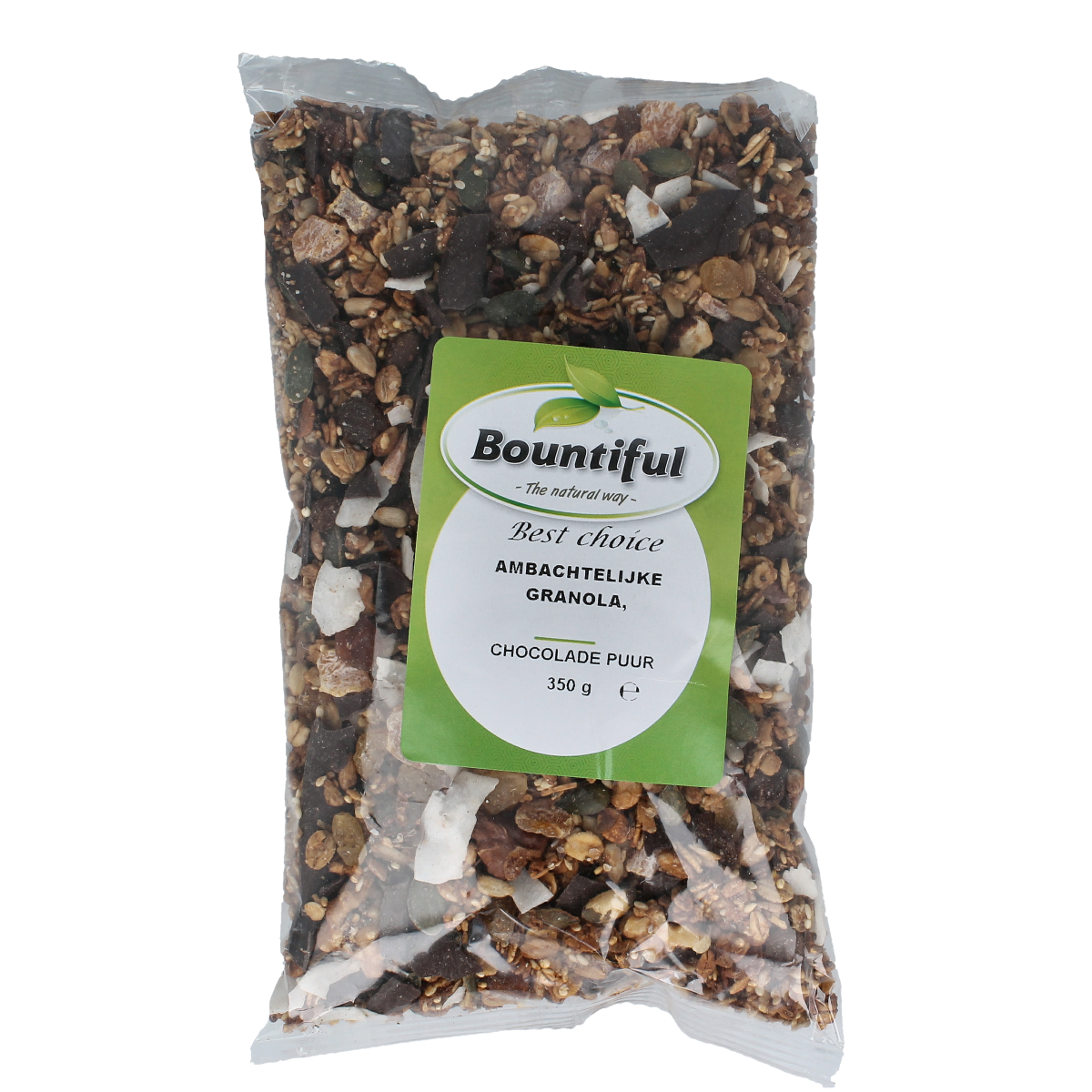 Bountiful Ambachtelijke granola chocola puur 350.00 Gram