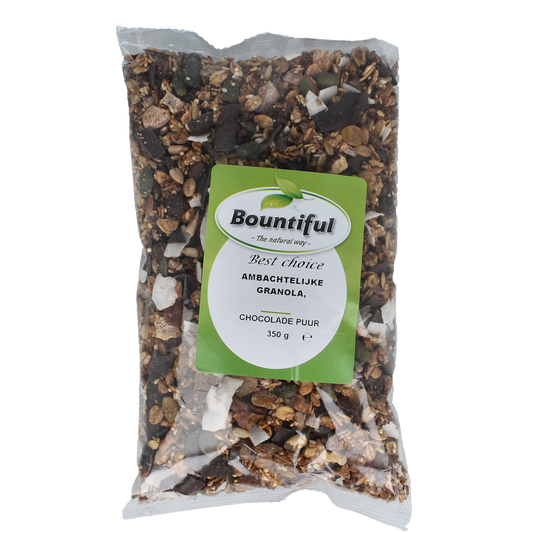 Bountiful Ambachtelijke granola chocola puur 350.00 Gram