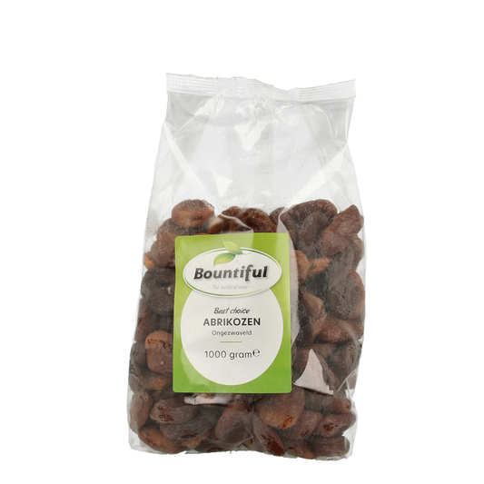 Bountiful Bountiful Abrikozen ongezwaveld in 1 kg package, fresh and ripe fruit from the fruit and vegetable category.