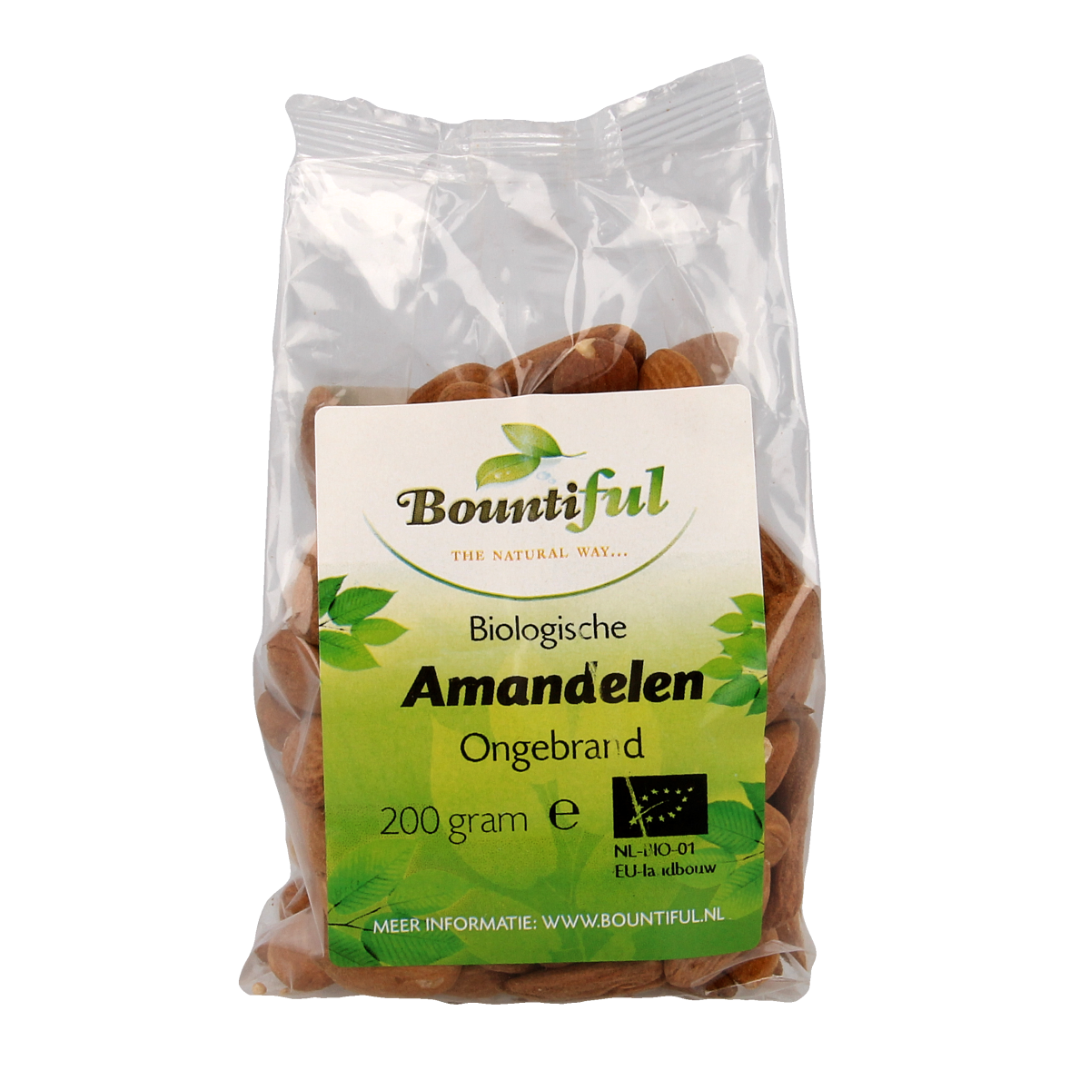 Bountiful Amandelen ongebrand bio 200.00 Gram