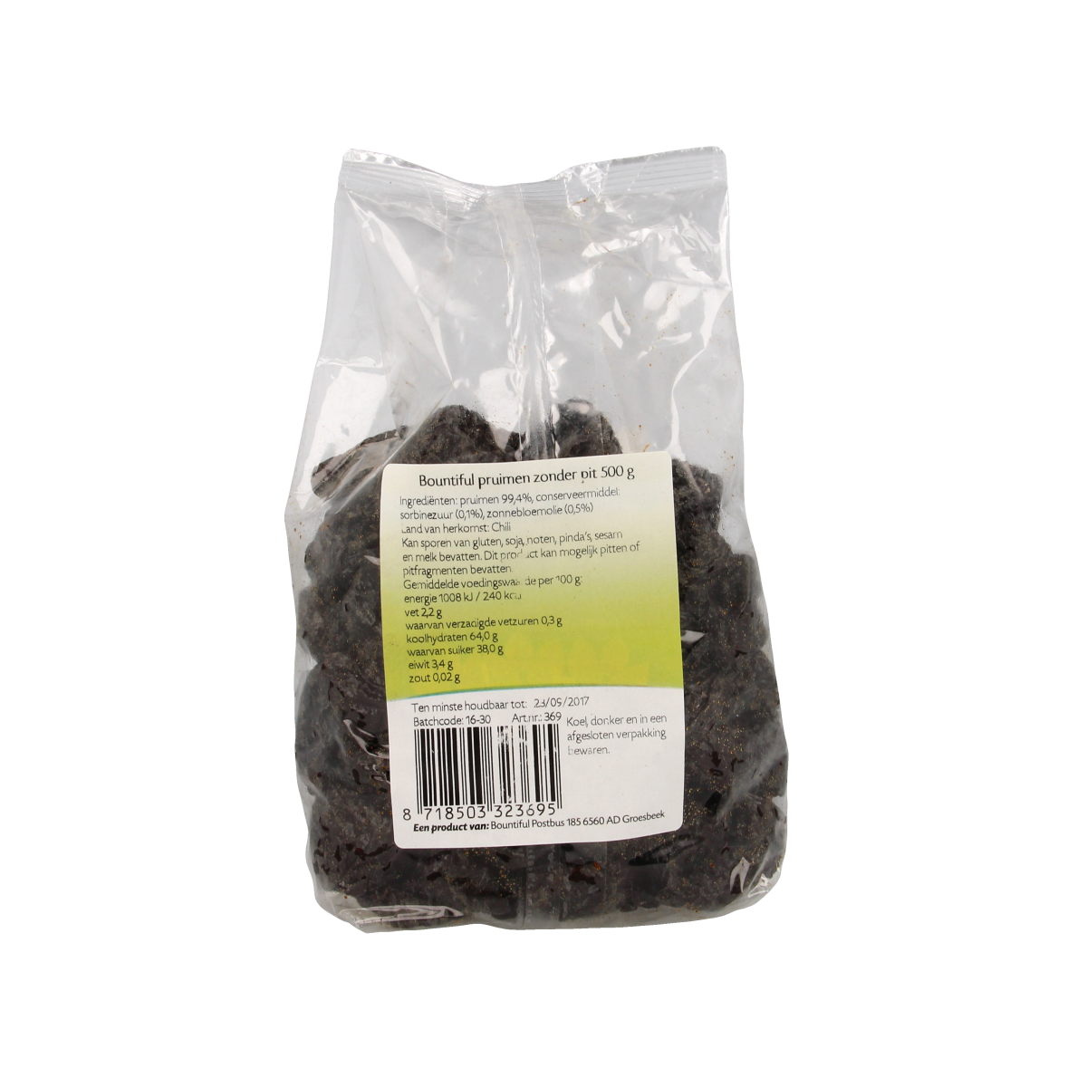 Bountiful Pruimen zonder pit 500.00 Gram