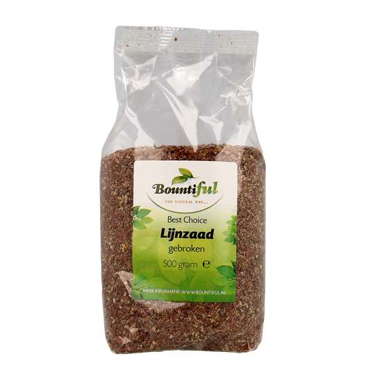 Bountiful Lijnzaad gebroken 500.00 Gram