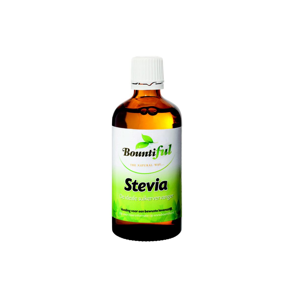 Bountiful Bountiful Stevia liquid sweetener in a 100ml bottle, natural sugar substitute for drinks and recipes.