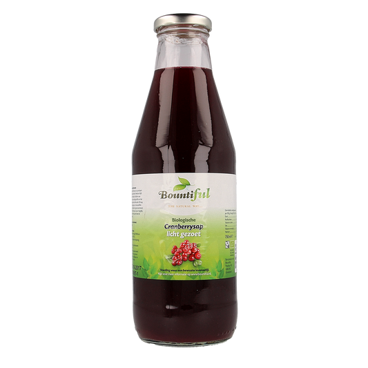Bountiful Cranberrysap gezoet bio 750.00 Milliliter