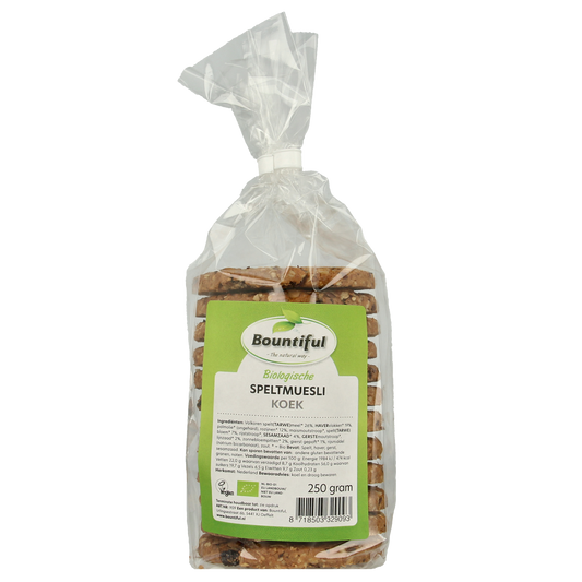 Bountiful Spelt mueslikoeken bio 250.00 Gram