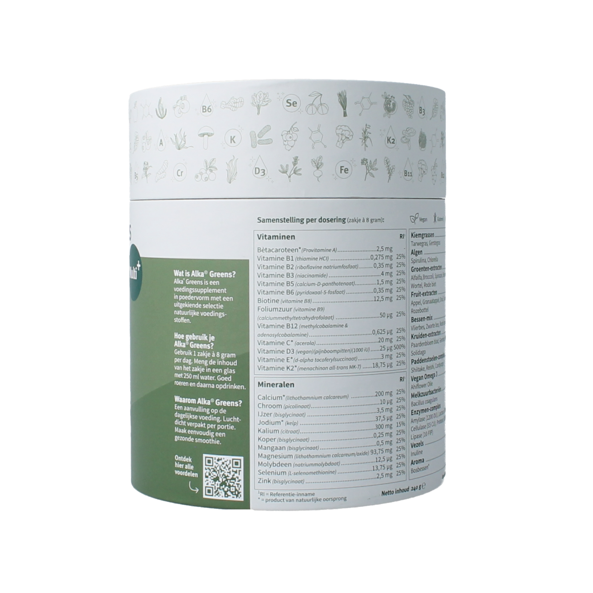 Alka Greens multi+ 30 sticks 240.00 Gram