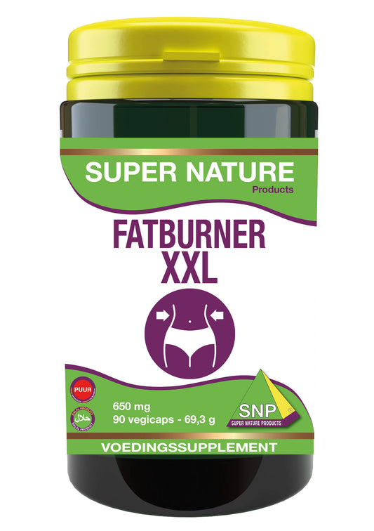 SNP Fatburner XXL 650mg herbal capsules, 90 vegetarian capsules for supporting fat metabolism and weight management.