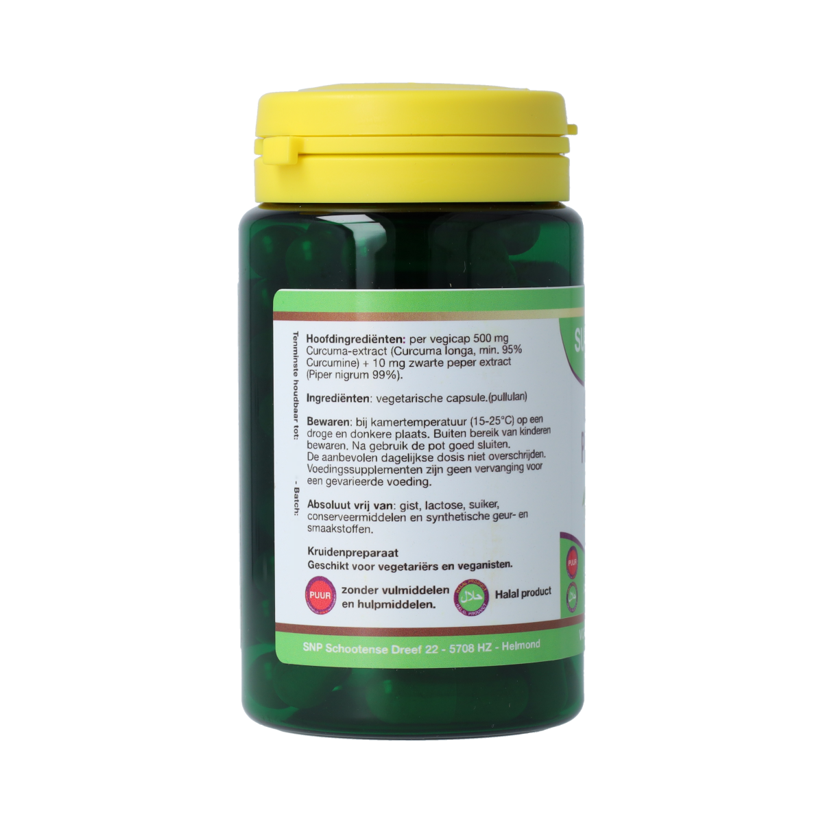 SNP Curcuma & piper nigrum 510mg puur 60.00 Capsules