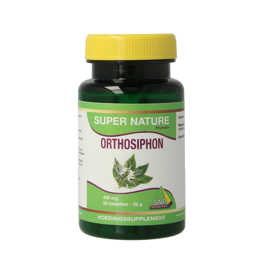 SNP Orthosiphon herbal tablets in a blister pack, natural herbal supplement for wellness, by SNP brand.