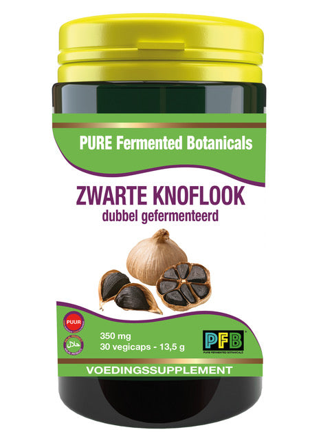 SNP Zwarte knoflook dubbel gefermenteerd 30 Vegetarische capsules