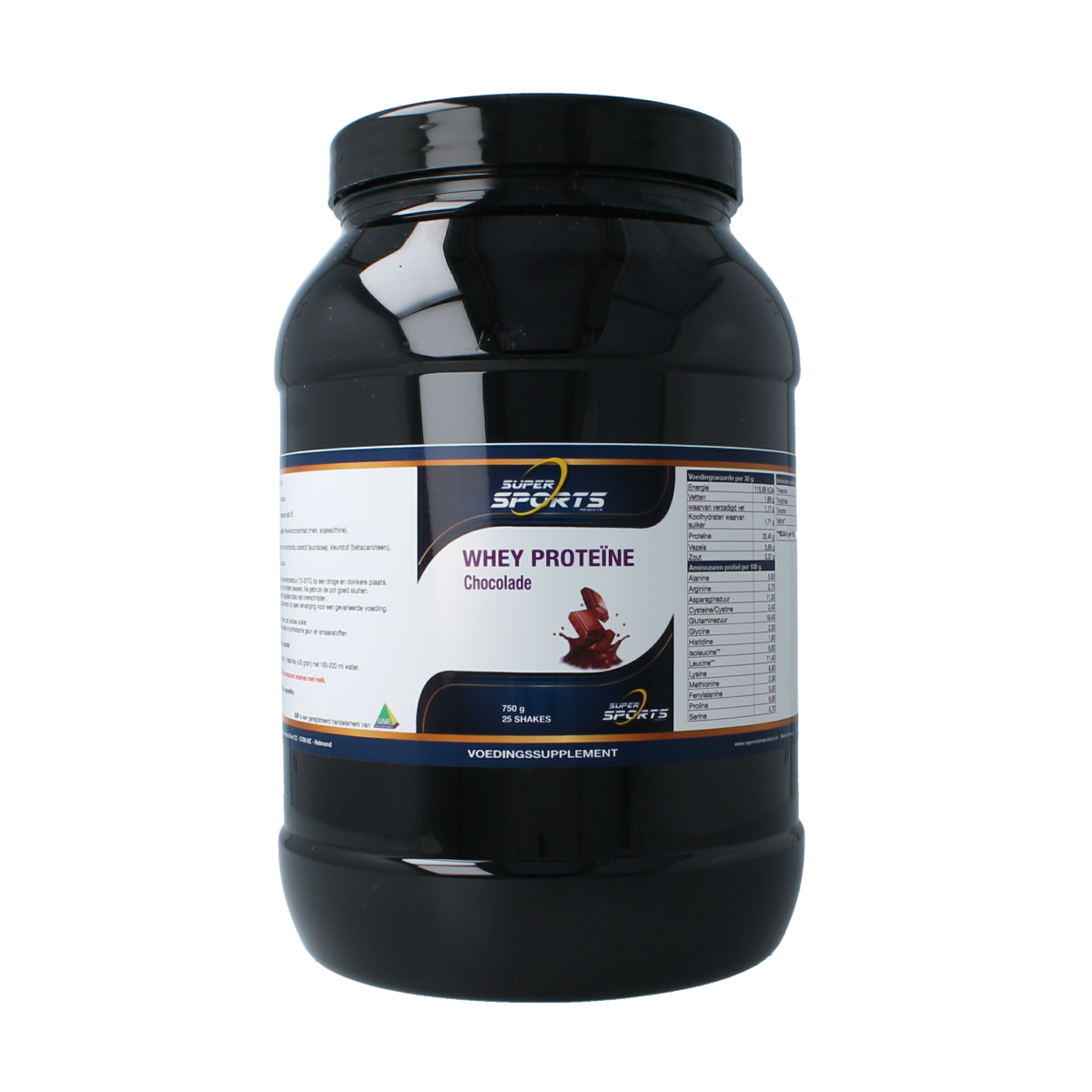 Nutritex Whey proteine chocolade 750.00 Gram