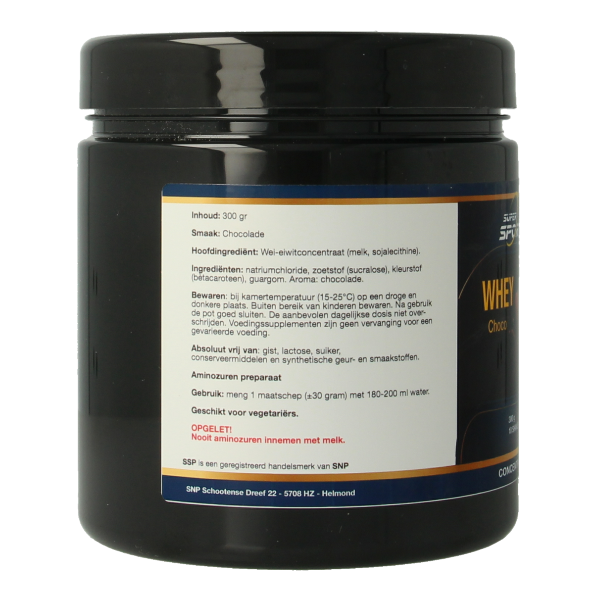 Nutritex Whey proteine chocolade 300.00 Gram