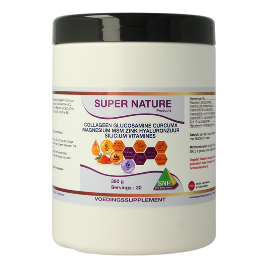 SNP Collageen glucosamine curcuma magnesium MSM 390 Gram