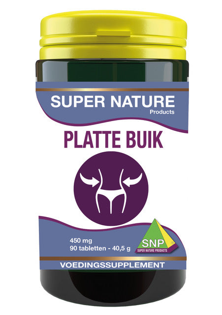 SNP Platte buik kruidenpreparaten box with 90 tablets, natural herbal supplement for digestive support