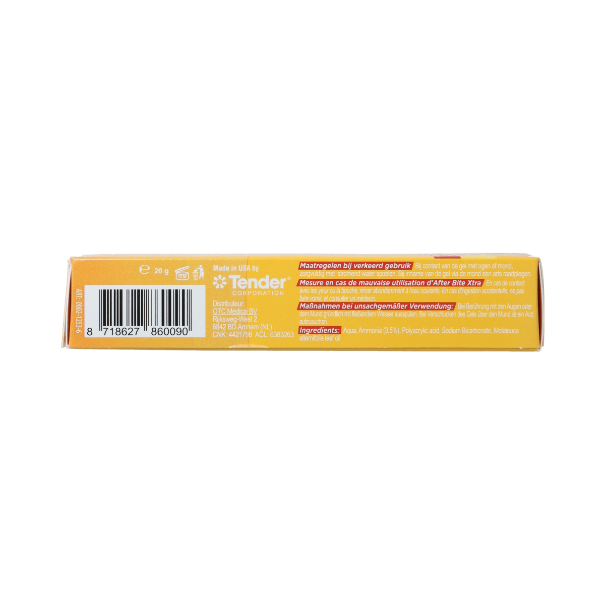 After Bite Steken en Beten 20.00 Gram After Bite Xtra gel 20.00 Gram