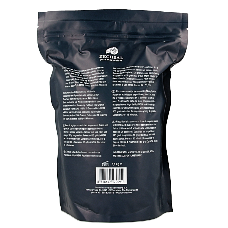 Zechsal Sport magnesium & opti MSM 1100 Gram