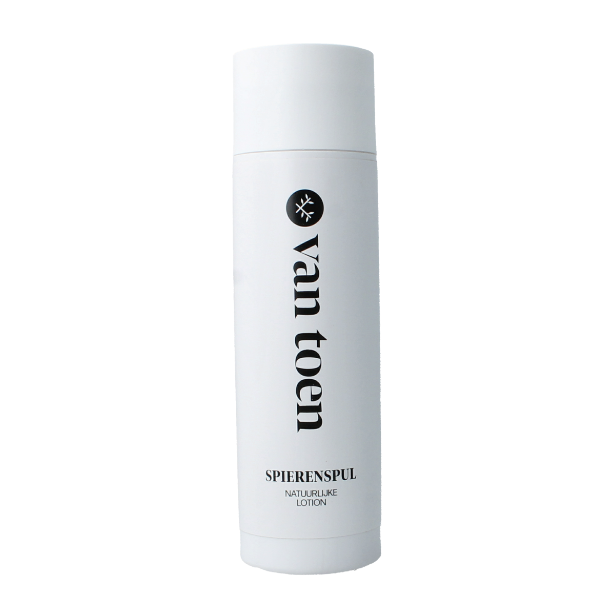 Van Toen Spierenspul 200ml muscle and joint care product with a white bottle featuring a blue cap and label.