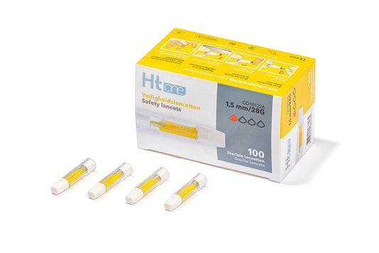 HT One Ht One Veiligheidslancetten 1,5 mm 100.00 Stuks
