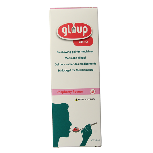 Gloup Zero medicatie inname gel framboos 150.00 Milliliter